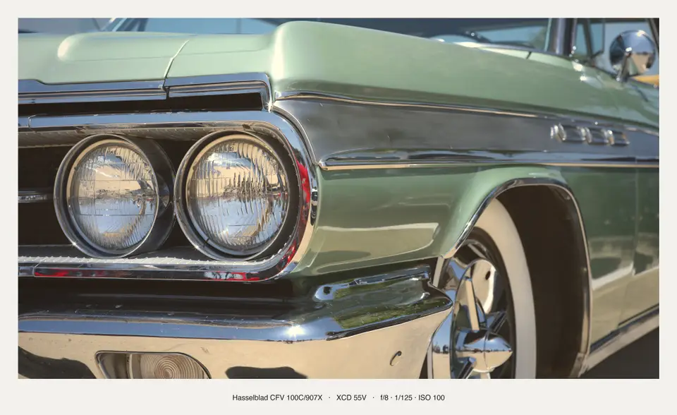 Stacked headlamps, chrome and green